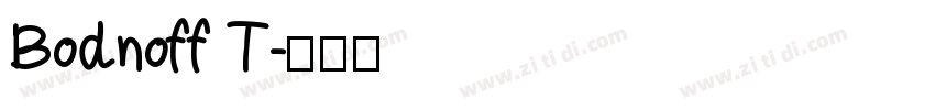Bodnoff T字体转换